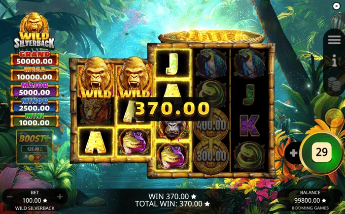 Wild Silverback - fitore bazë përmes Wild Wild Coin Connect